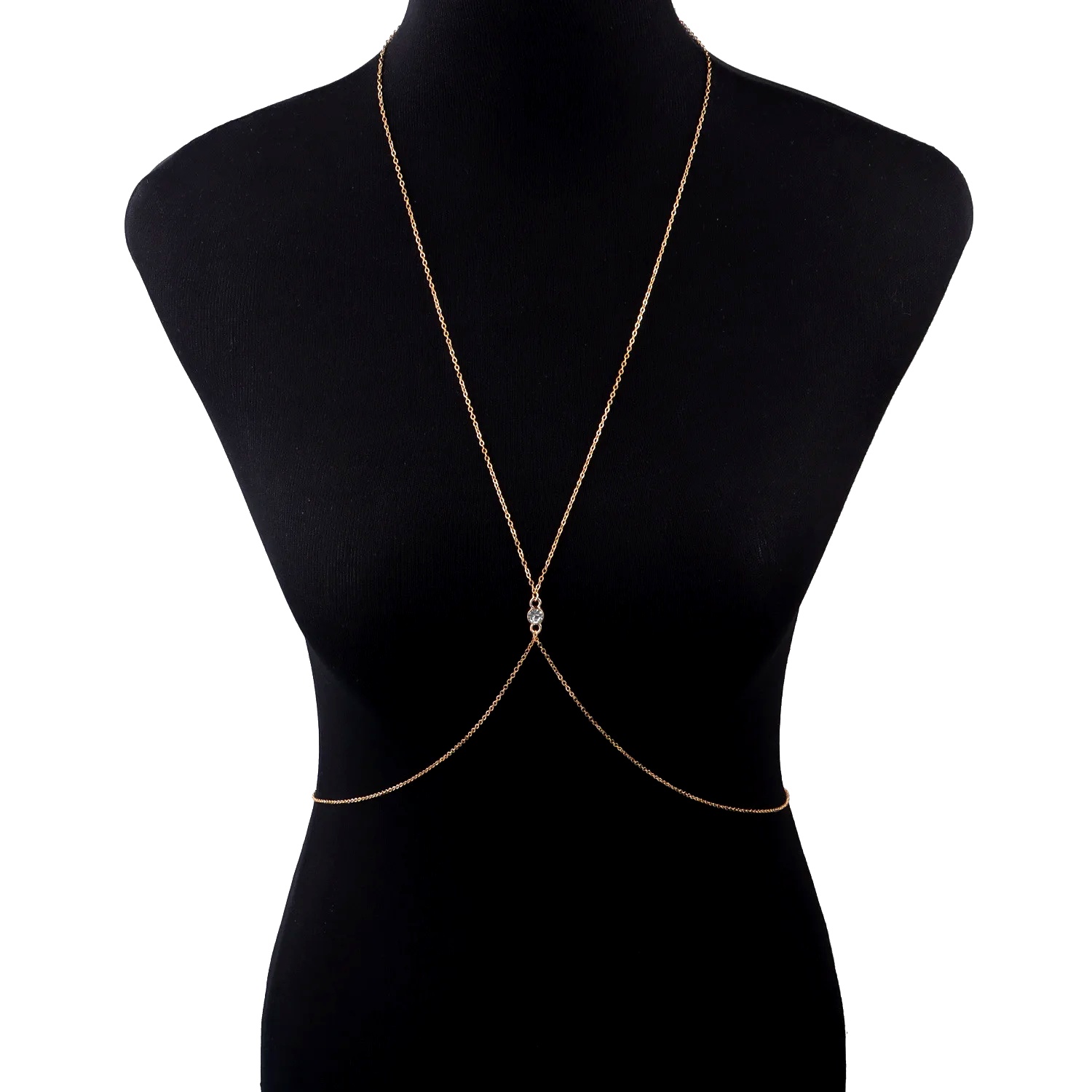 Women'S Fashion Harness - Chaîne de taille vintage croisée en