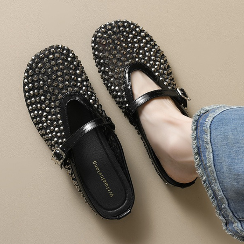 Women'S Fashion Sandals - Maille strass marque pantoufles femmes été