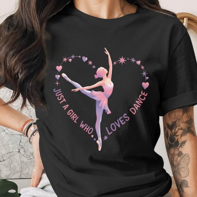 Women Fashion Png - Ballerine Clipart PNG: T-Shirt en coton