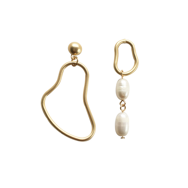 Women'S Fashion Vogue - Boucle d'oreille en perles métalliques, style