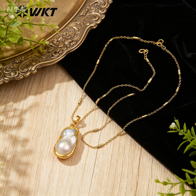 Women'S Fashion Vogue - Collier de perles d'eau douce naturelles