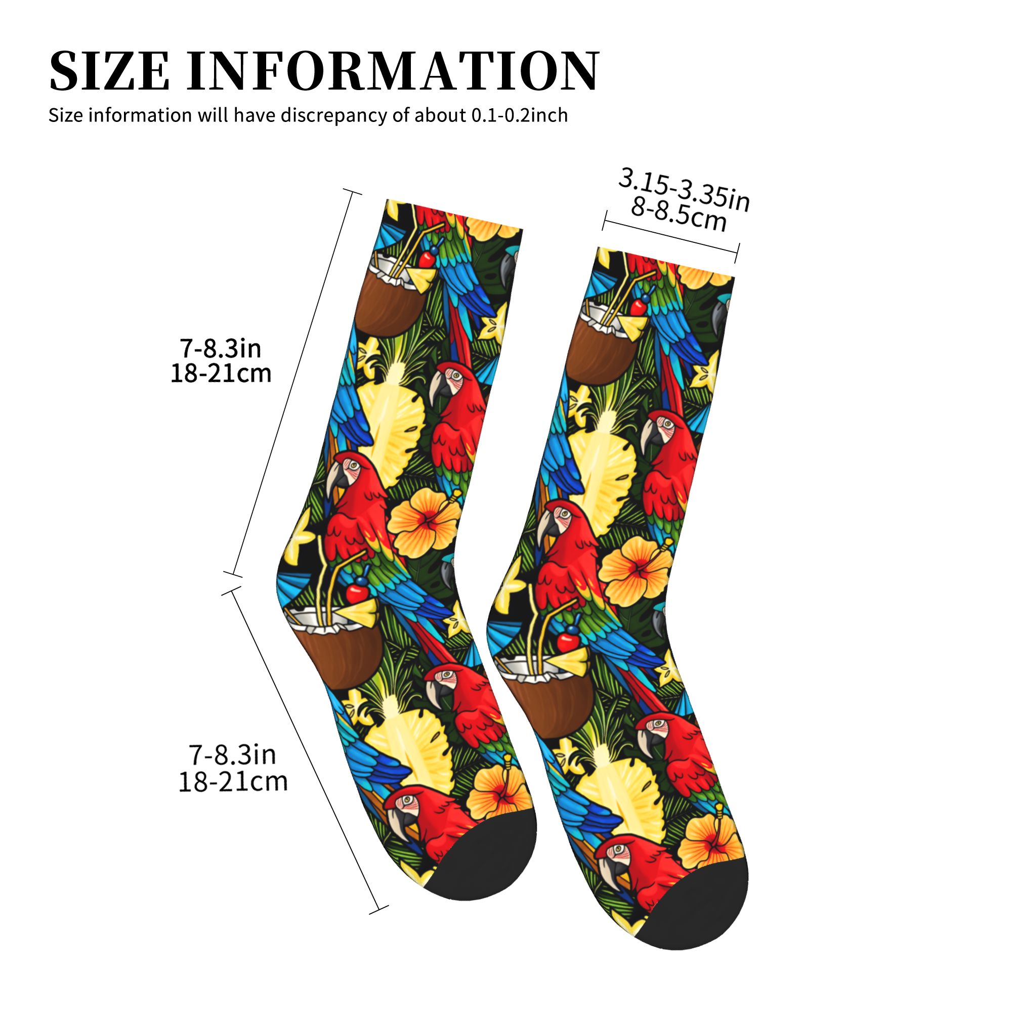 Chaussettes imprimées à la mod - Women'S Fashion Socks avis et prix