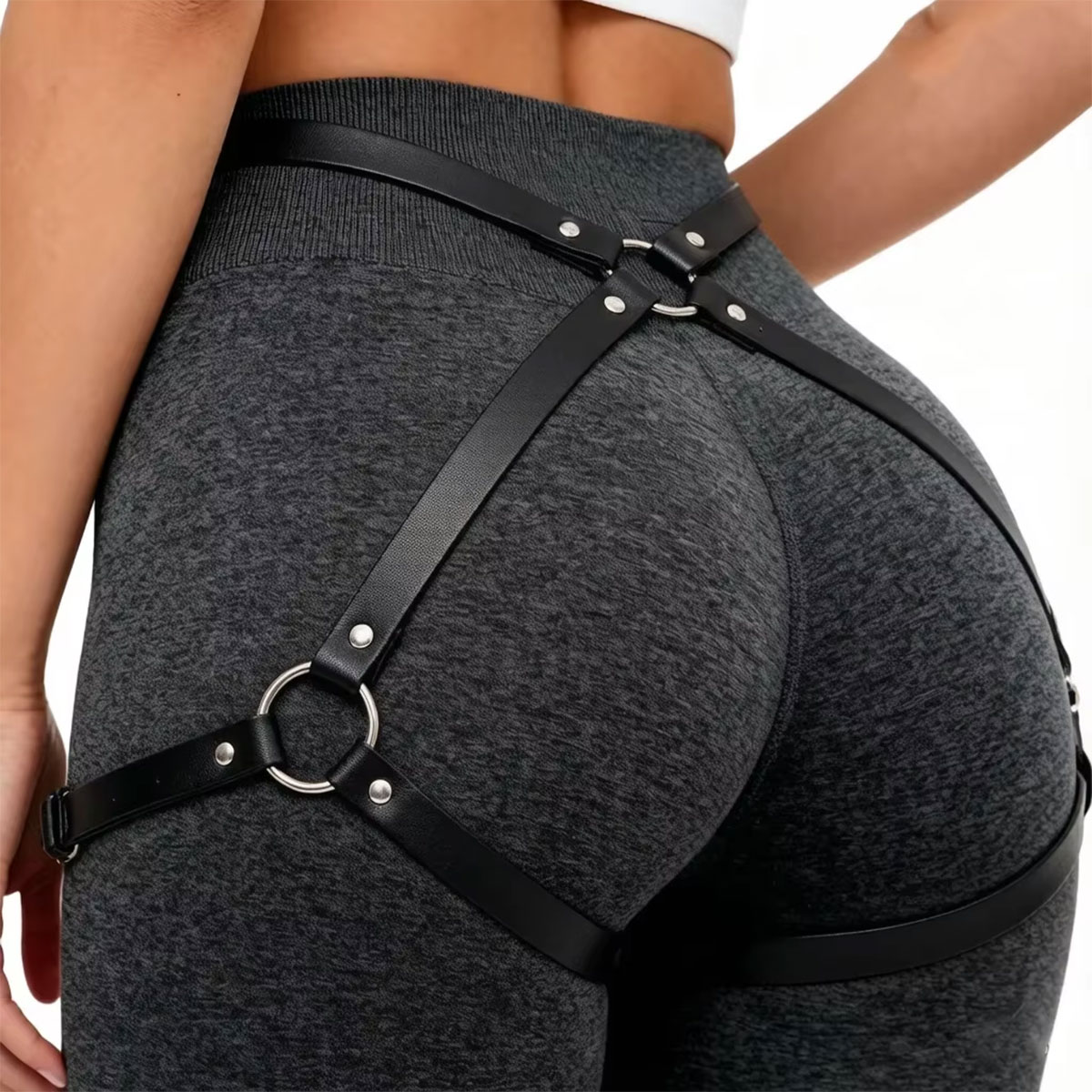 Harnais de cuisse en cuir PU t - Women'S Fashion Harness avis et prix