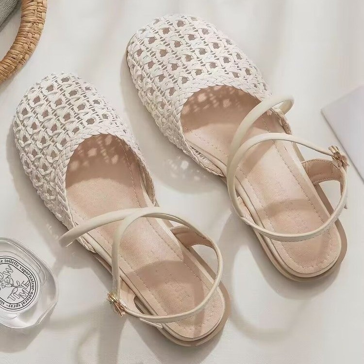 Sandales fermées de style fran - Women'S Fashion Sandals avis et prix