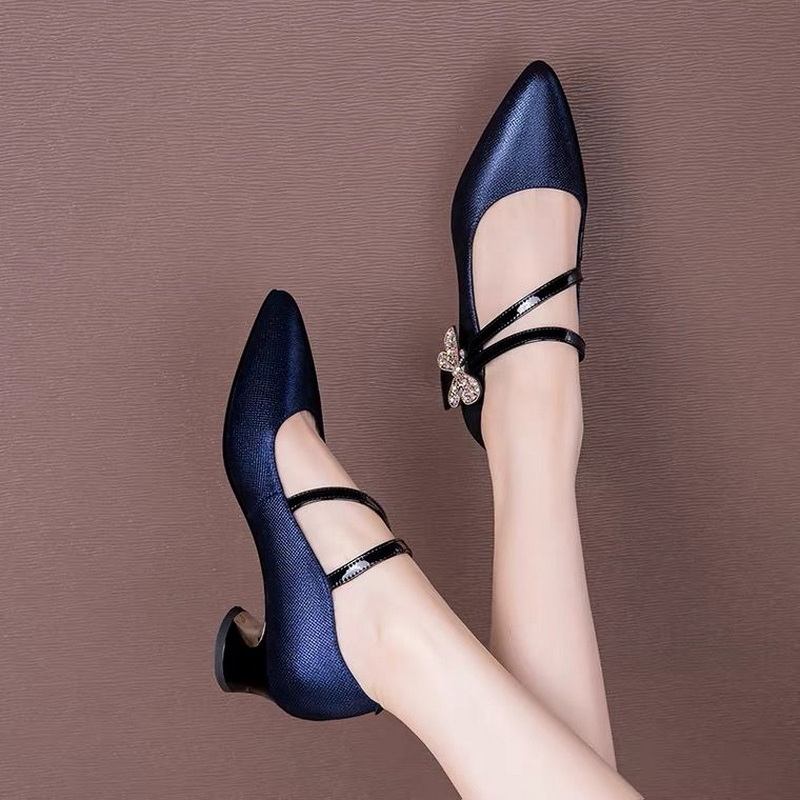 FHC – talons mi-hauts en cuir  - Women'S Fashion Vogue avis et prix