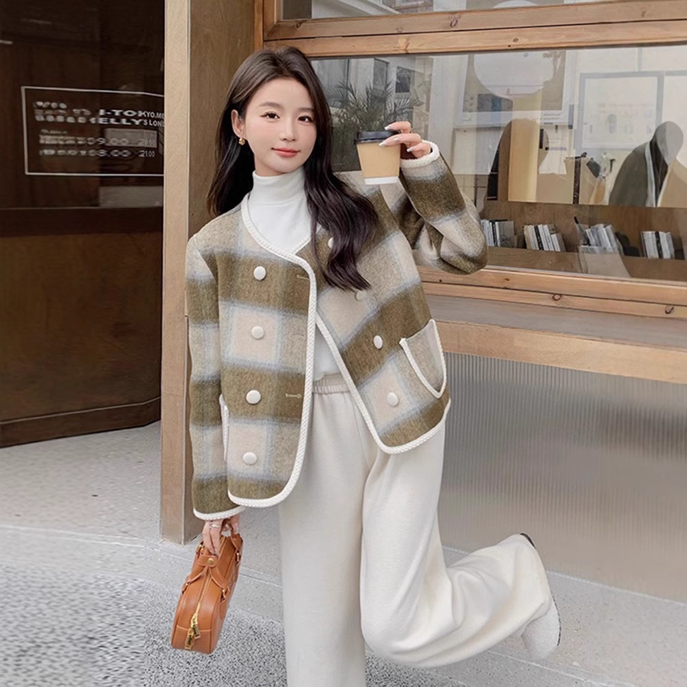 Veste en tweed bleue pour femm - Sherpa Coat Women avis et prix