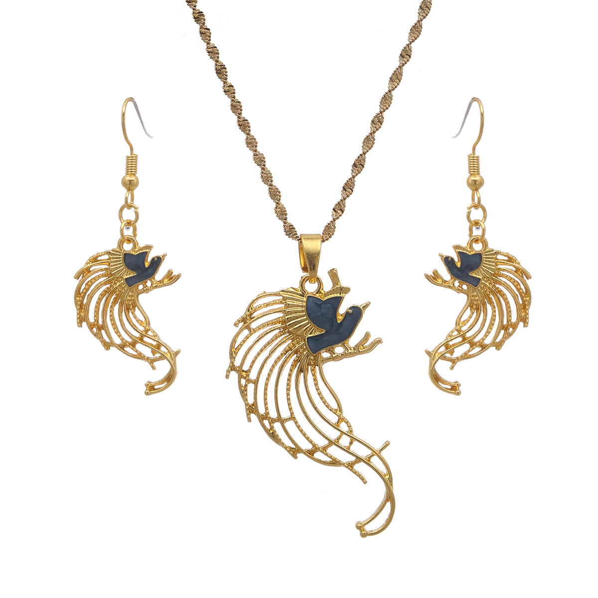 Ensemble collier et boucles d' - Women Fashion Png avis et prix