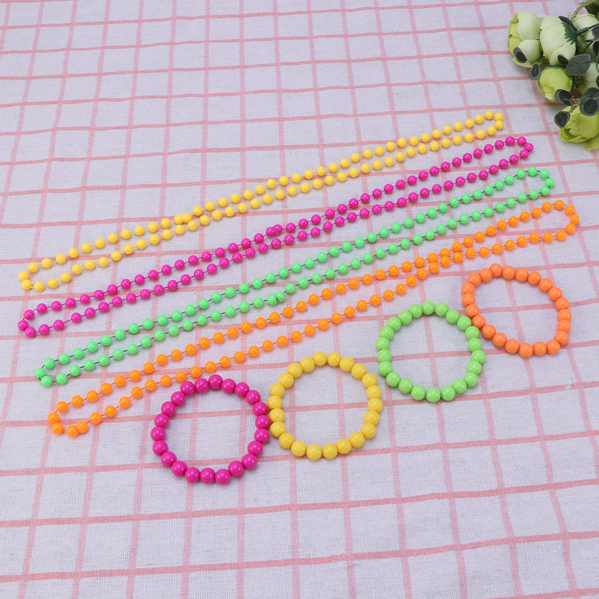Lot de 4 colliers en perles pl - Women'S Fashion In The 80S avis et prix