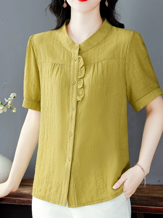Chemise à manches courtes en c - Women Fashion Over 40 avis et prix
