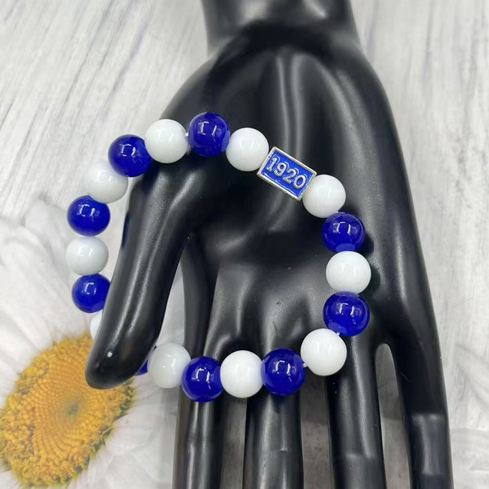 Bracelet en perles de verre bl - Women'S Fashion In 1920 avis et prix