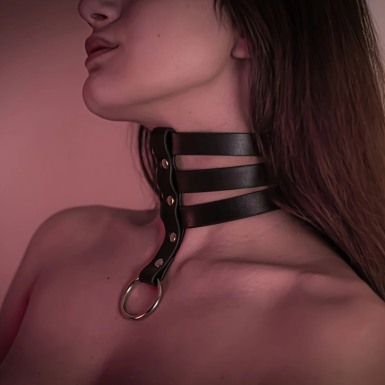 Harnais de cou en cuir sexy po - Women'S Fashion Harness avis et prix