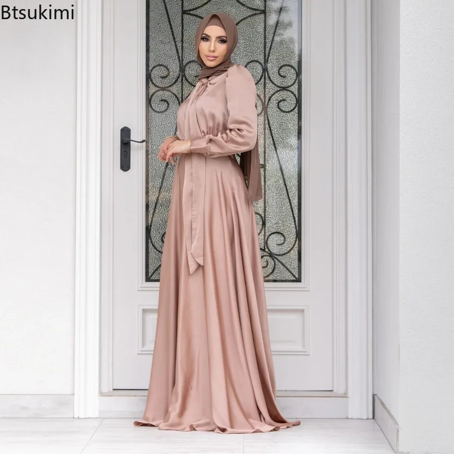 Robe élégante en satin pour fe - Turkey Women Fashion avis et prix